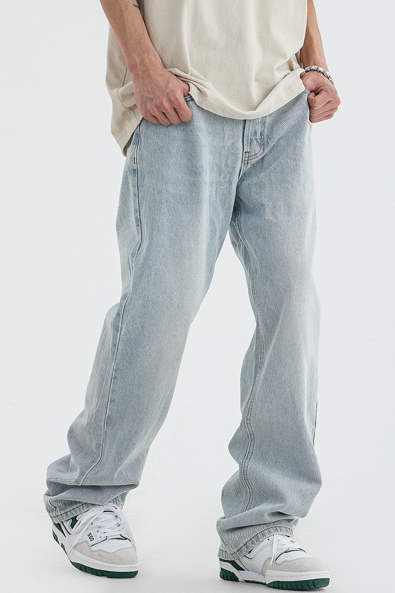 Falling Down Printed Loose Jeans - EU Only