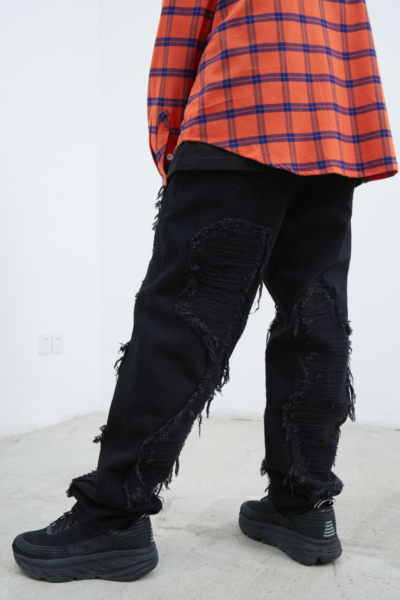 STEEPC Distressed Washed Jeans