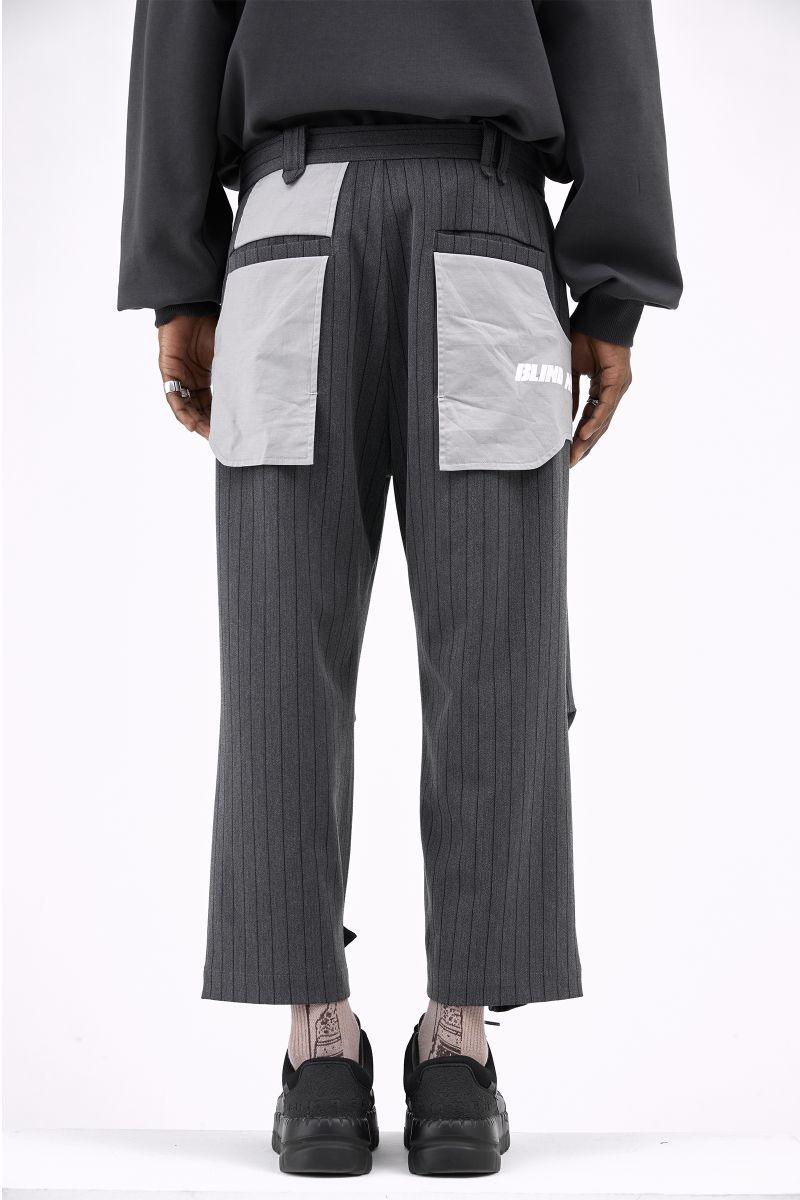 BLIND Adjustable Deformed Logo Trousers - UK