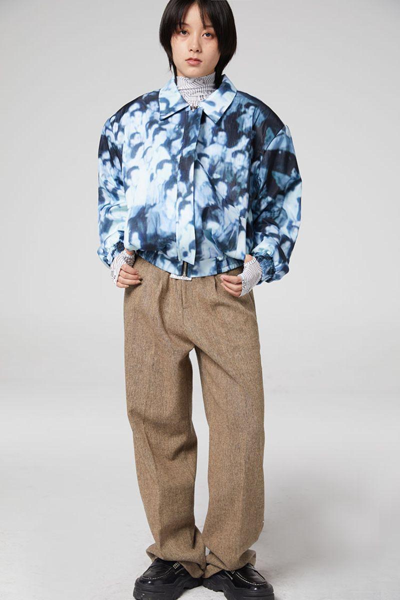 CZ Faces Printed Pilot Jacket