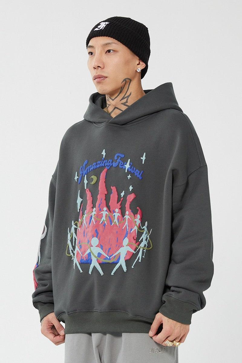 F2CE Festival Foam Print Hoodie
