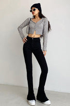 CZ Skinny Flared Jeans