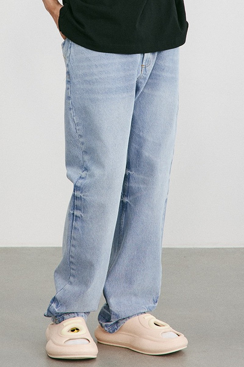 OO Washed Logo Loose Jeans