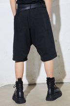 Unknown World Asymmetrical Pleated Shorts
