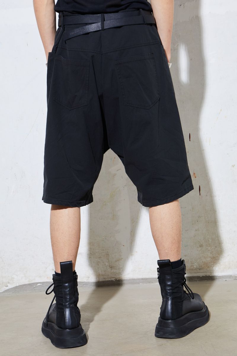 Unknown World Asymmetrical Pleated Shorts