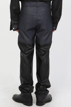 CZ Leather Two Tone Trousers