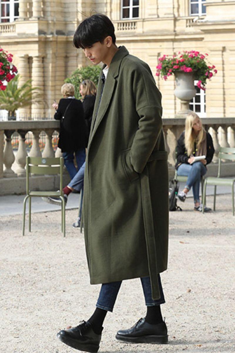 CZ Belted Woolen Coat