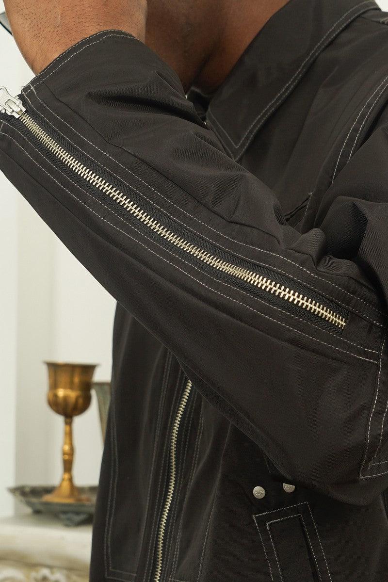 Empty Reference Structure Zipper Jacket