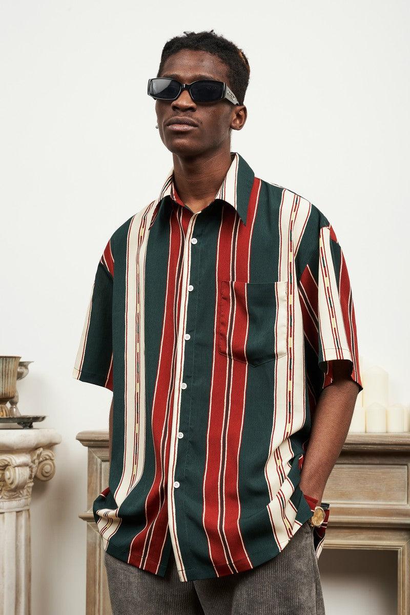 Empty Reference Striped Retro Shirt