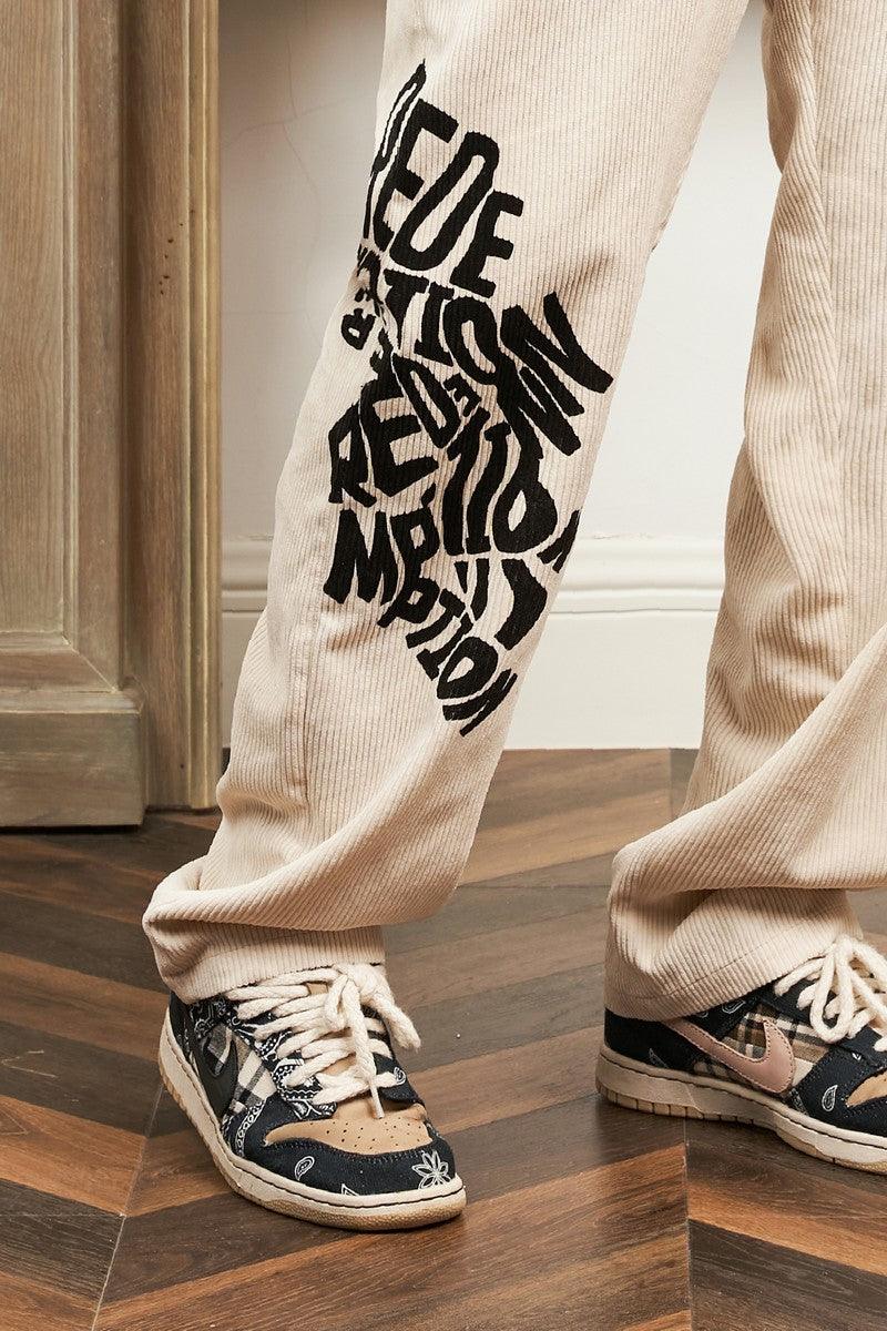 Empty Reference Redemption Corduroy Straight Trousers