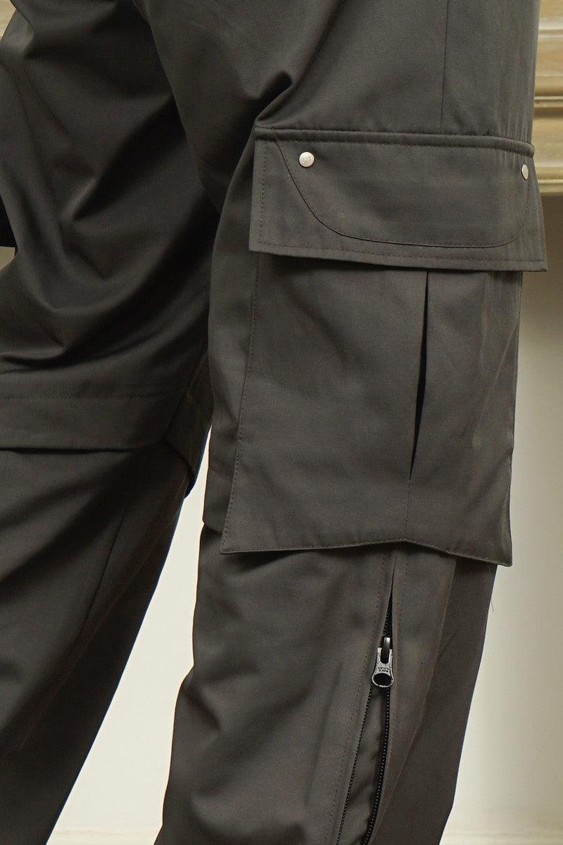 Empty Reference Casual Straight Pockets Trousers