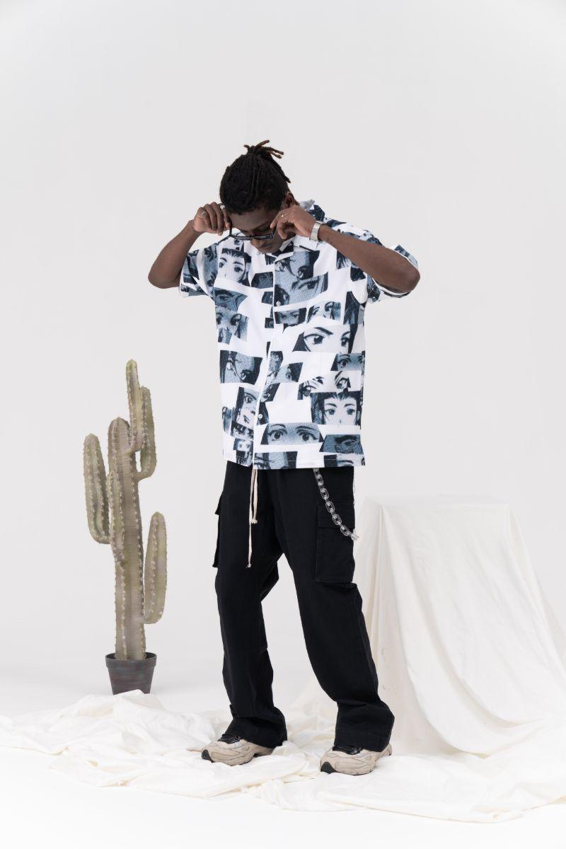CZ Anime Eyes Cuban Shirt