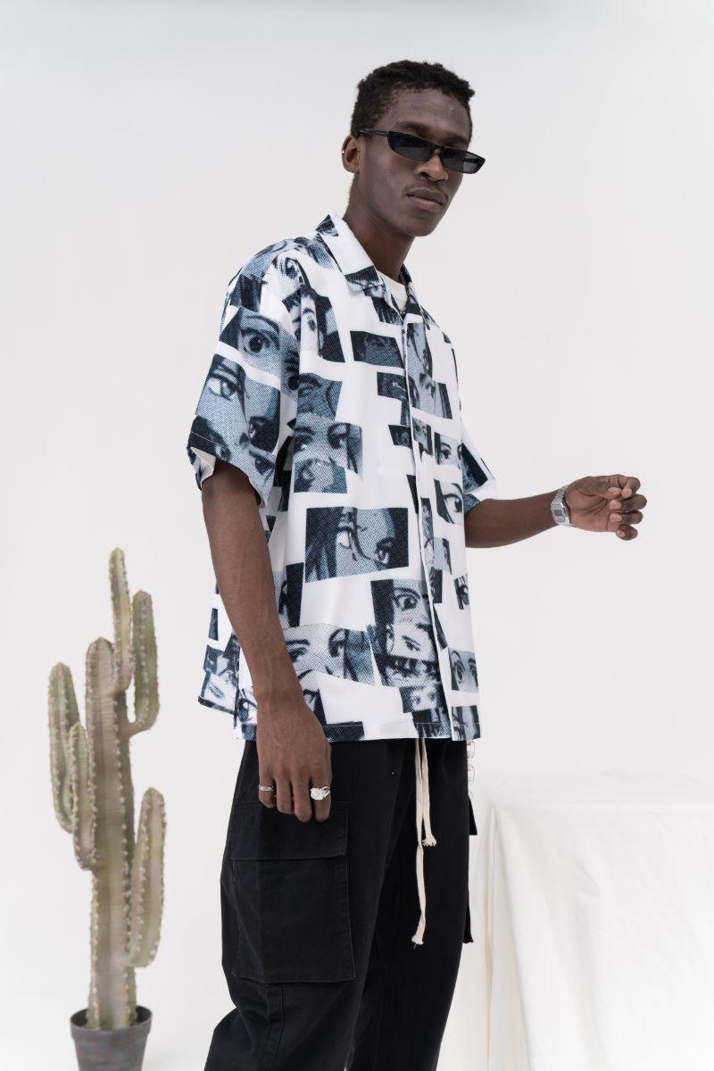 CZ Anime Eyes Cuban Shirt