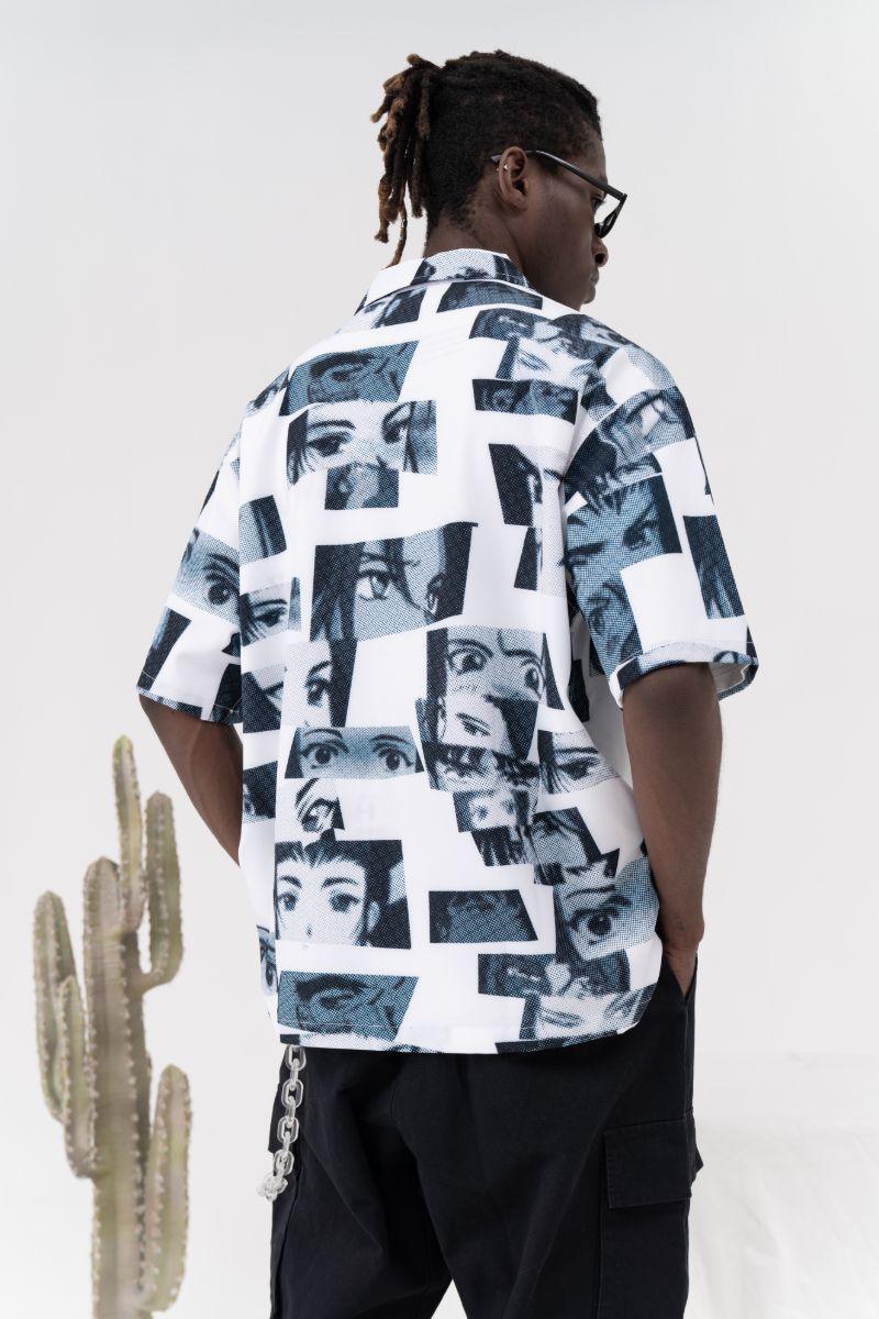 CZ Anime Eyes Cuban Shirt