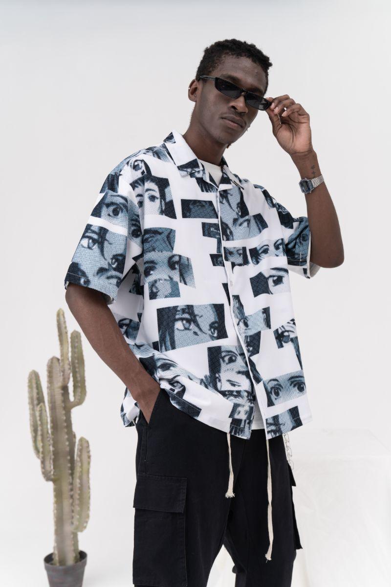 CZ Anime Eyes Cuban Shirt