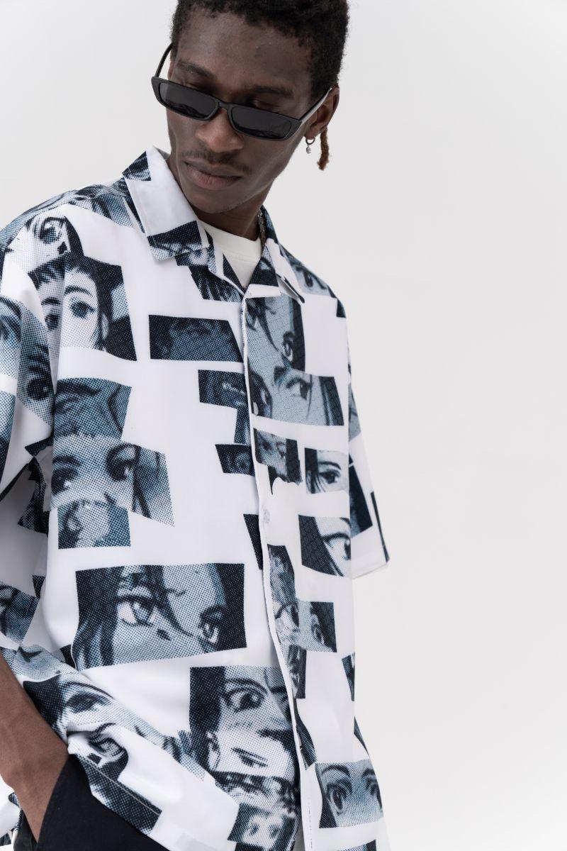 CZ Anime Eyes Cuban Shirt