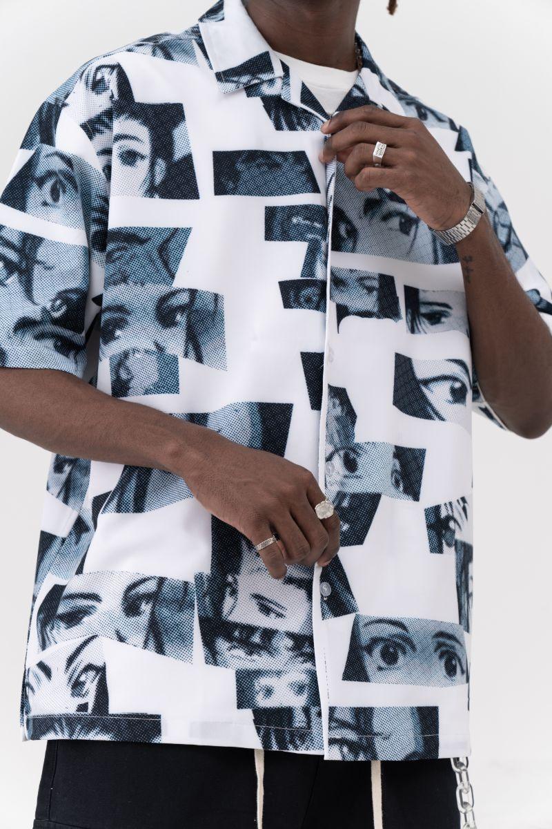 CZ Anime Eyes Cuban Shirt