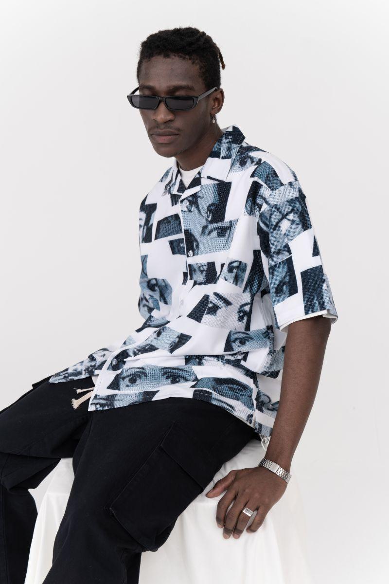 CZ Anime Eyes Cuban Shirt