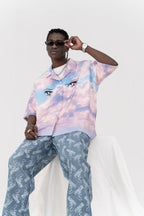 CZ Clouds Printed Cuban Shirt