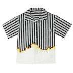 Empty Reference Burning Striped Cuban Shirt