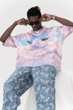 CZ Clouds Printed Cuban Shirt