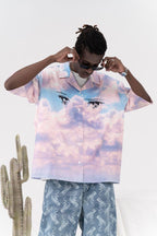 CZ Clouds Printed Cuban Shirt