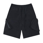 Empty Reference Zipper Pockets Shorts