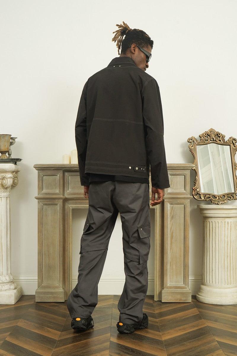 Empty Reference Structure Zipper Jacket