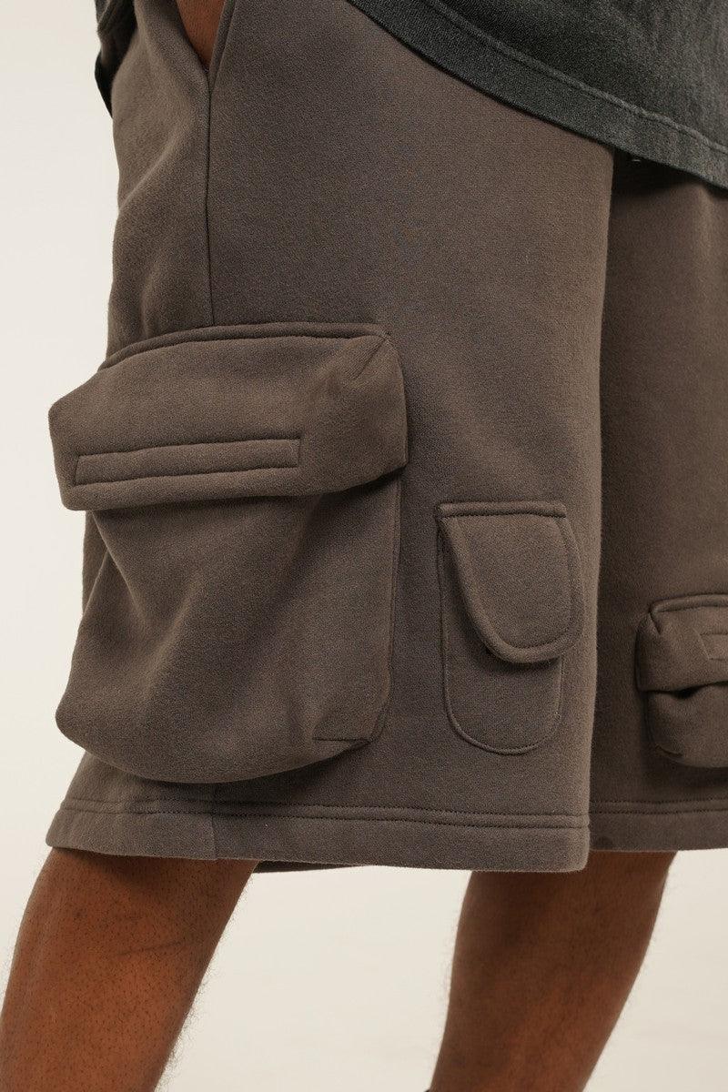 Empty Reference Multi Pocket Knit Shorts
