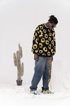 CZ Melting Smiley Printed Jeans
