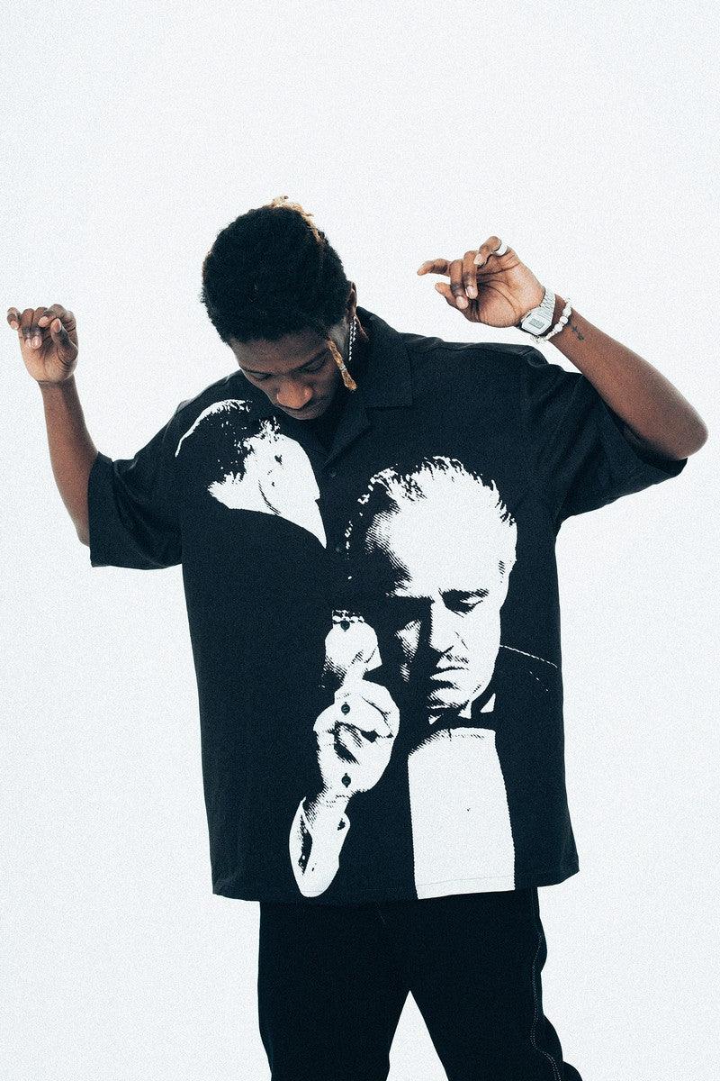 Antidote Godfather Print Cuban Shirt