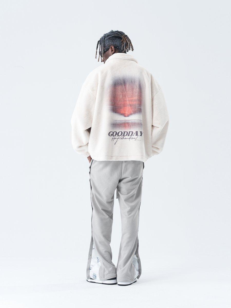 H/C Sunset Handwriting Sherpa Jacket - UK Only