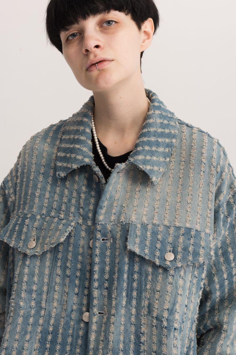 Empty Reference Washed Loose Jeans Jacket