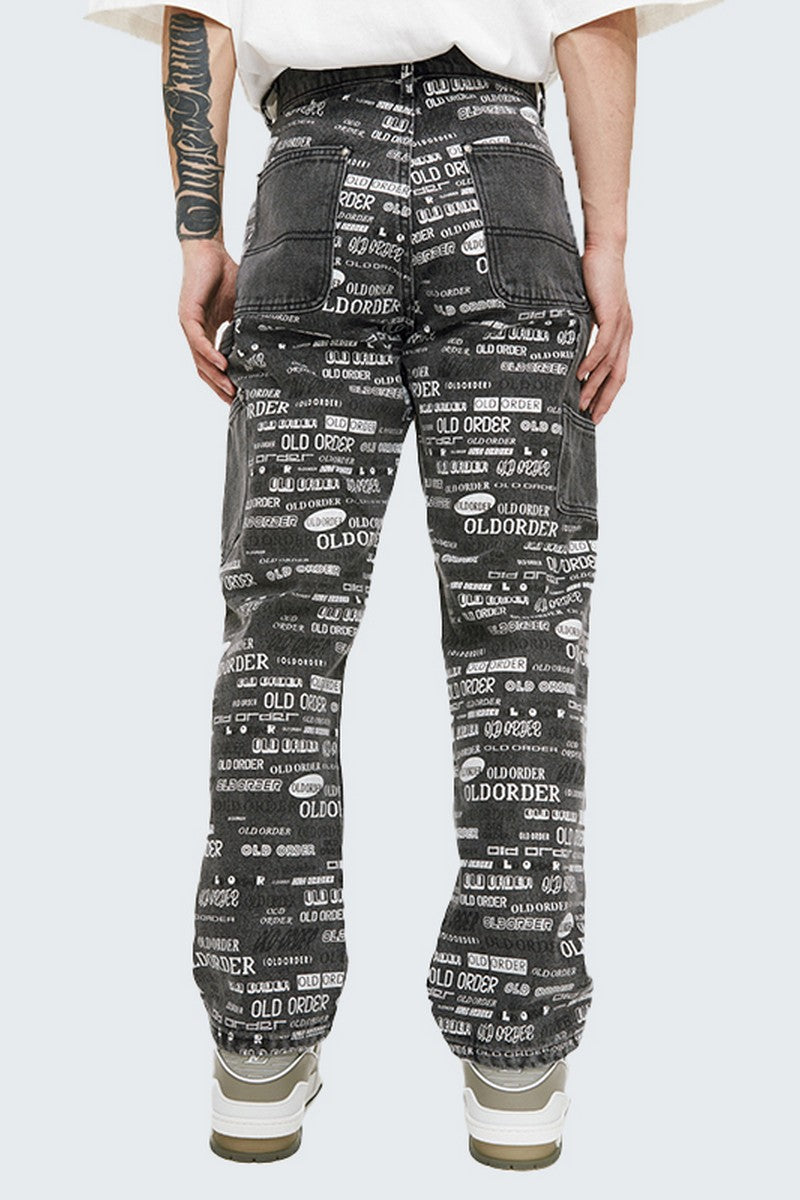 OO Full Print Logo Jeans