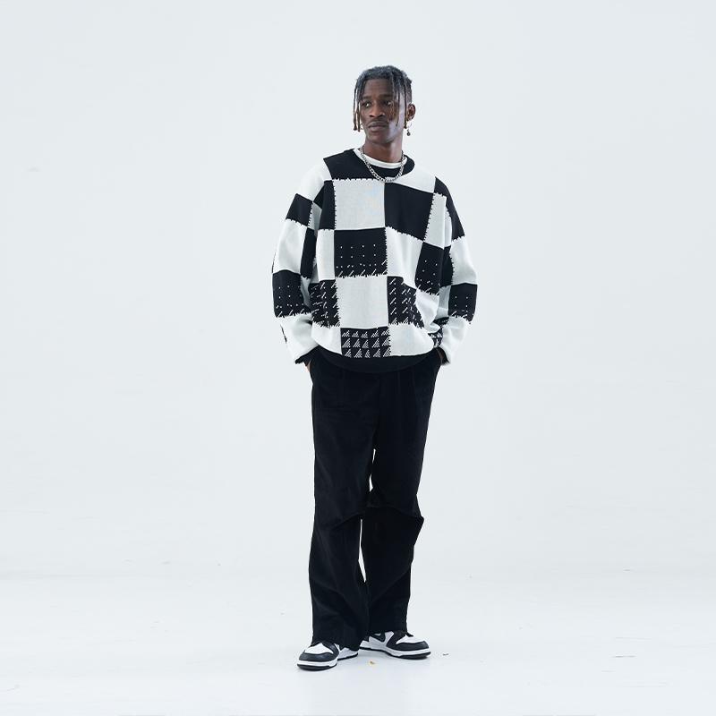 H/C Mosaic Chessboard Sweater - UK Only