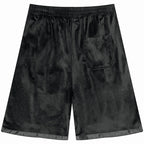 Old Order Velvet Logo Shorts