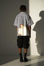 Empty Reference Burning Striped Cuban Shirt