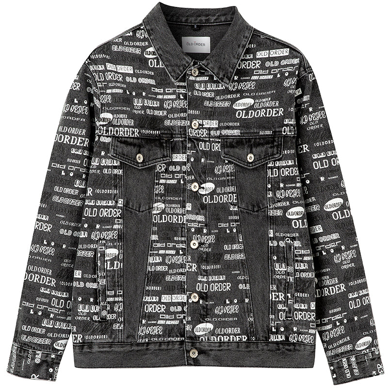 OO Full Print Logo Jeans Jacket