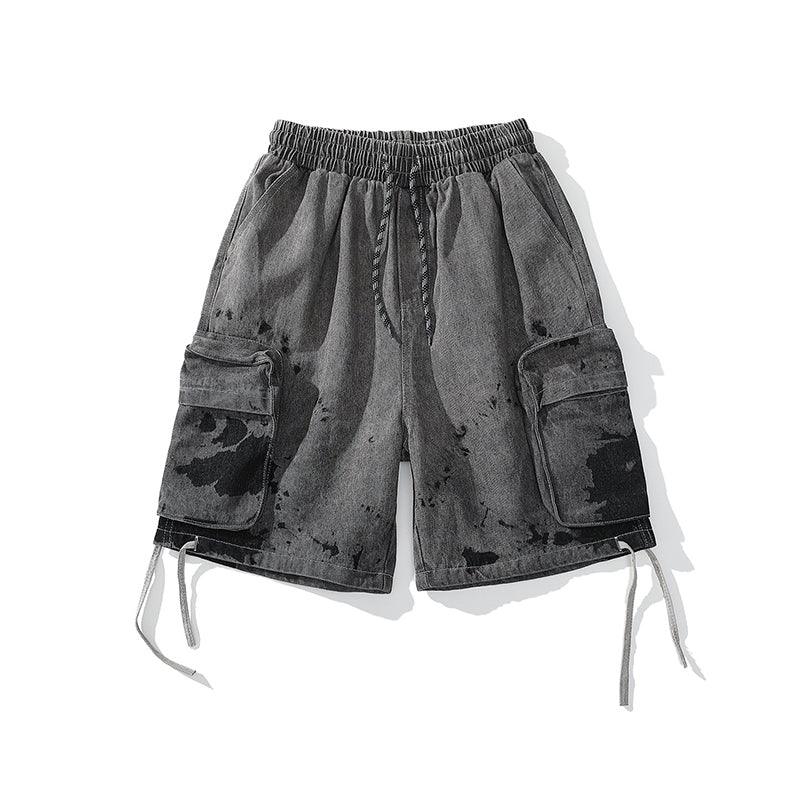 CZ Tie Dyed Splash Ink Jeans Shorts