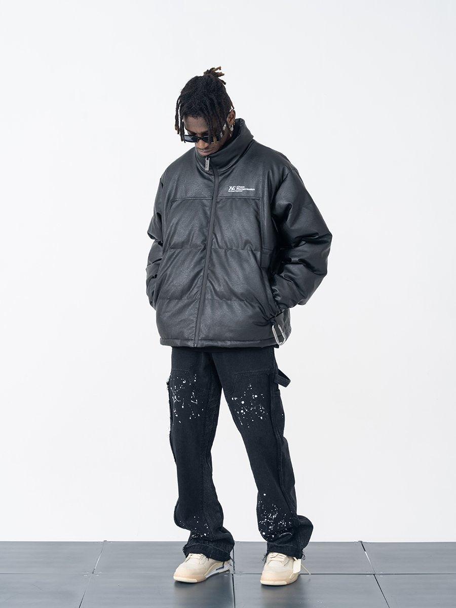 H/C Leather Down Jacket - UK Only