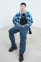 STEEPC Embroidered Logo Straight Jeans - UK Only