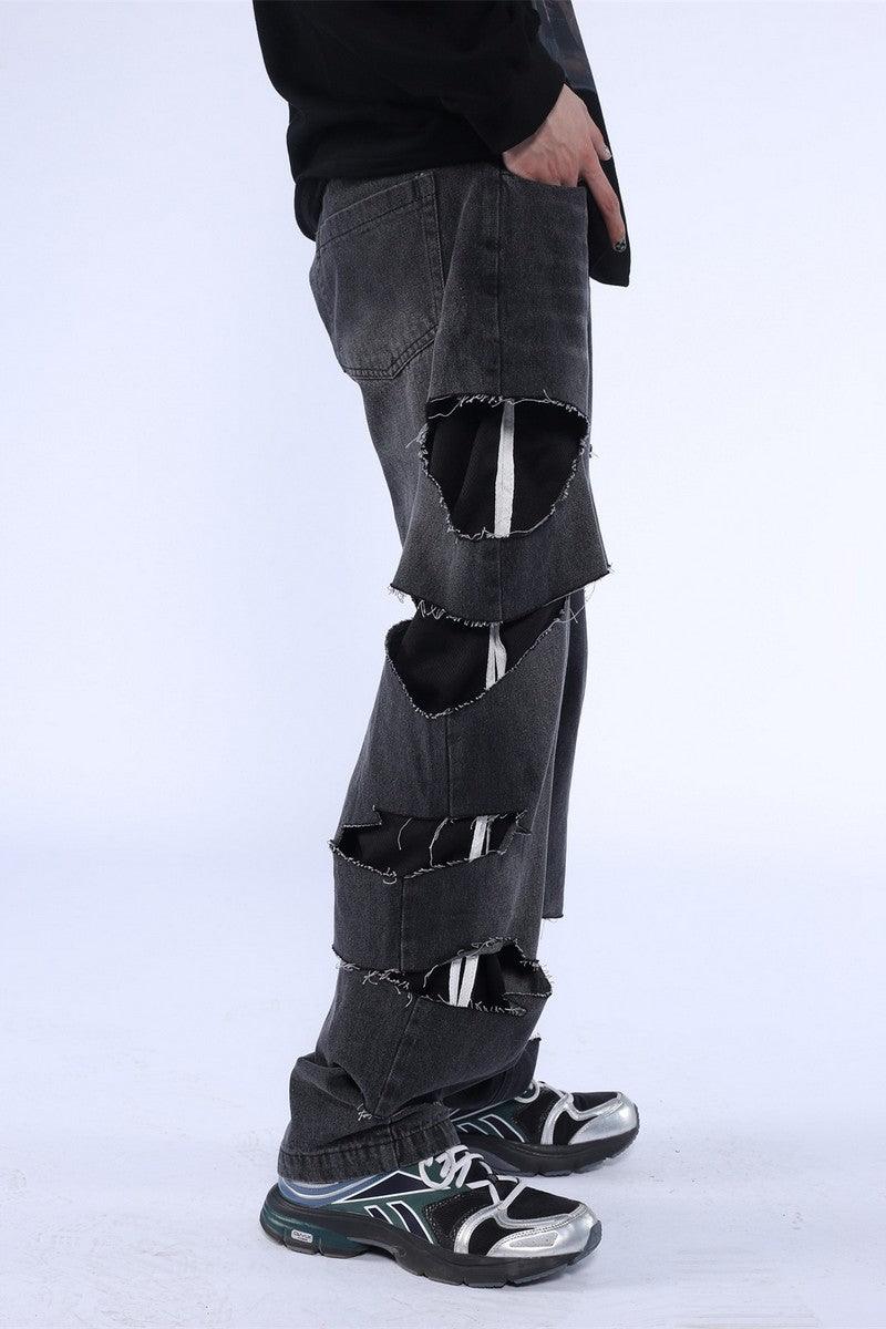 CZ Distressed Two-Piece Jeans