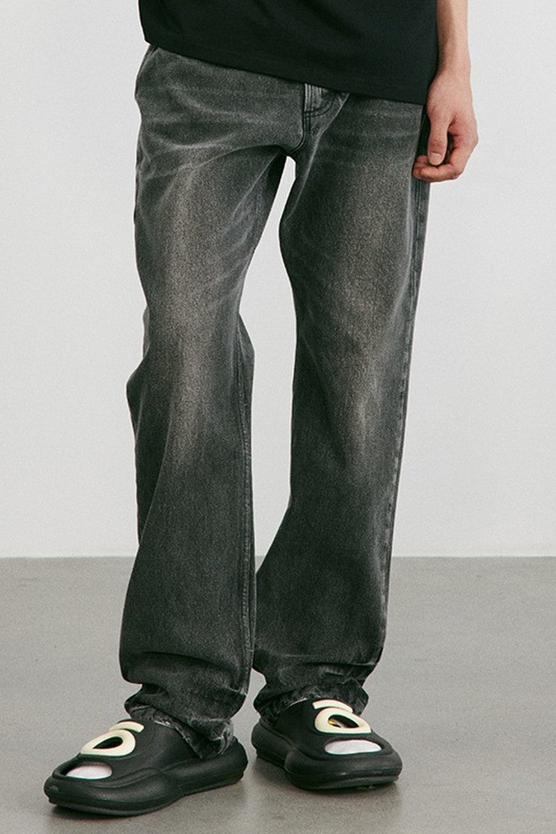 OO Washed Logo Loose Jeans