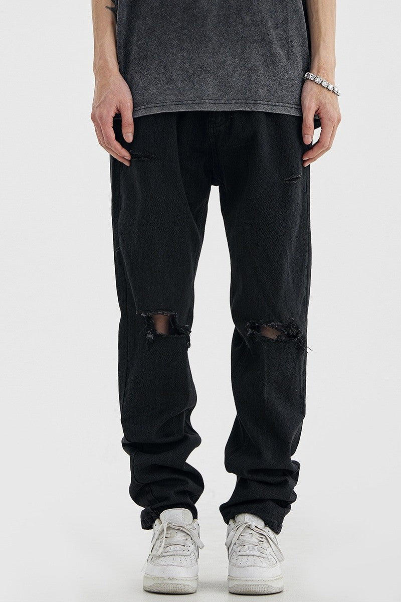 CZ Ripped Loose Jeans