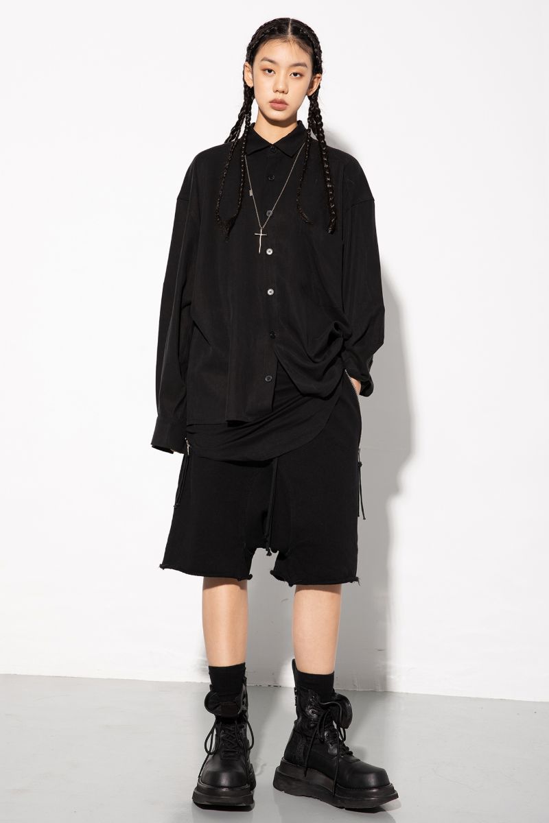 Unknown World Loose Silk Hemp L/S Shirt