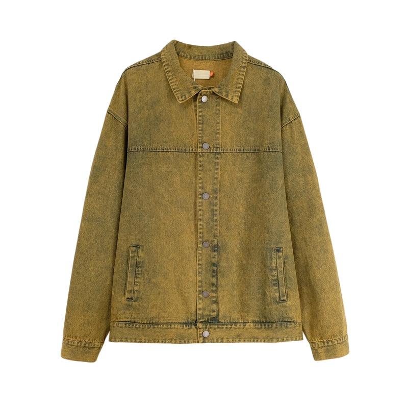 CZ Washed Yellow Jeans Jacket