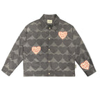 Empty Reference Love Print Down Jacket