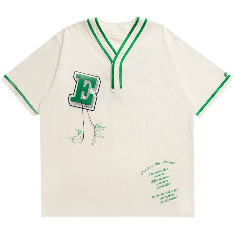 STEEPC Embroidered Logo Baseball Tee