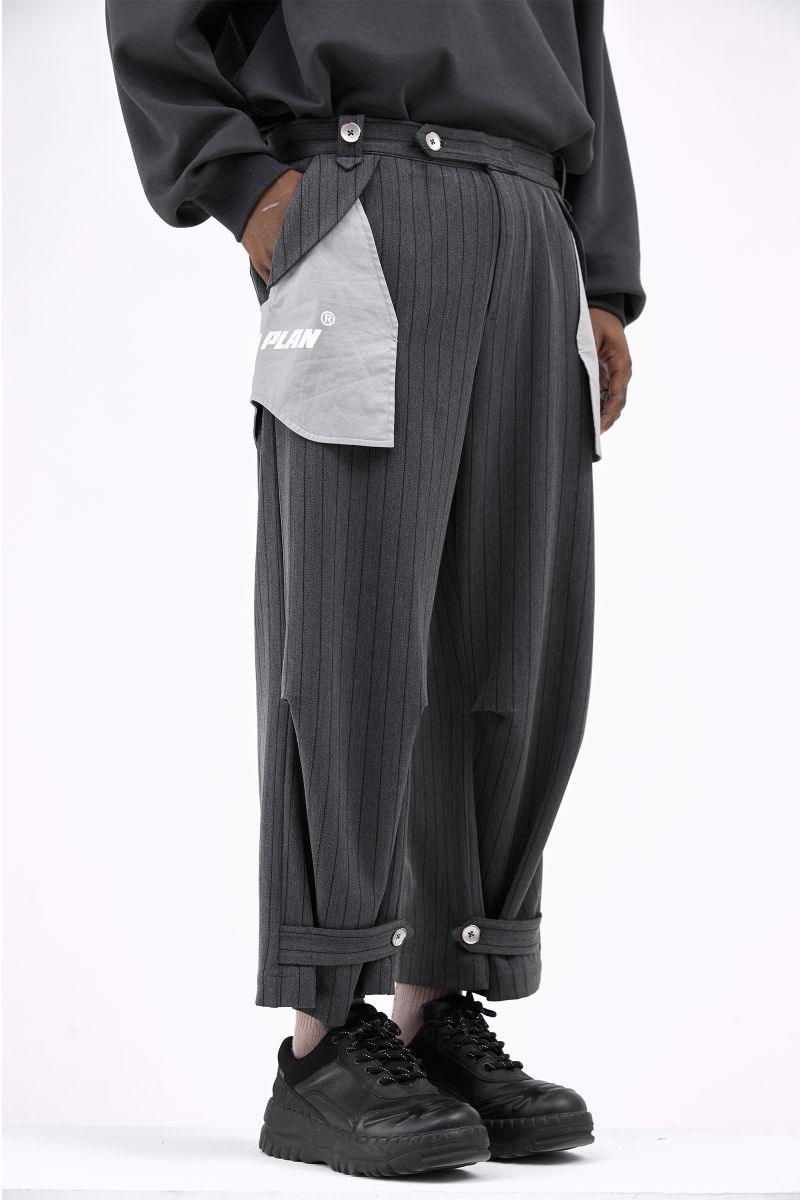 BLIND Adjustable Deformed Logo Trousers - UK