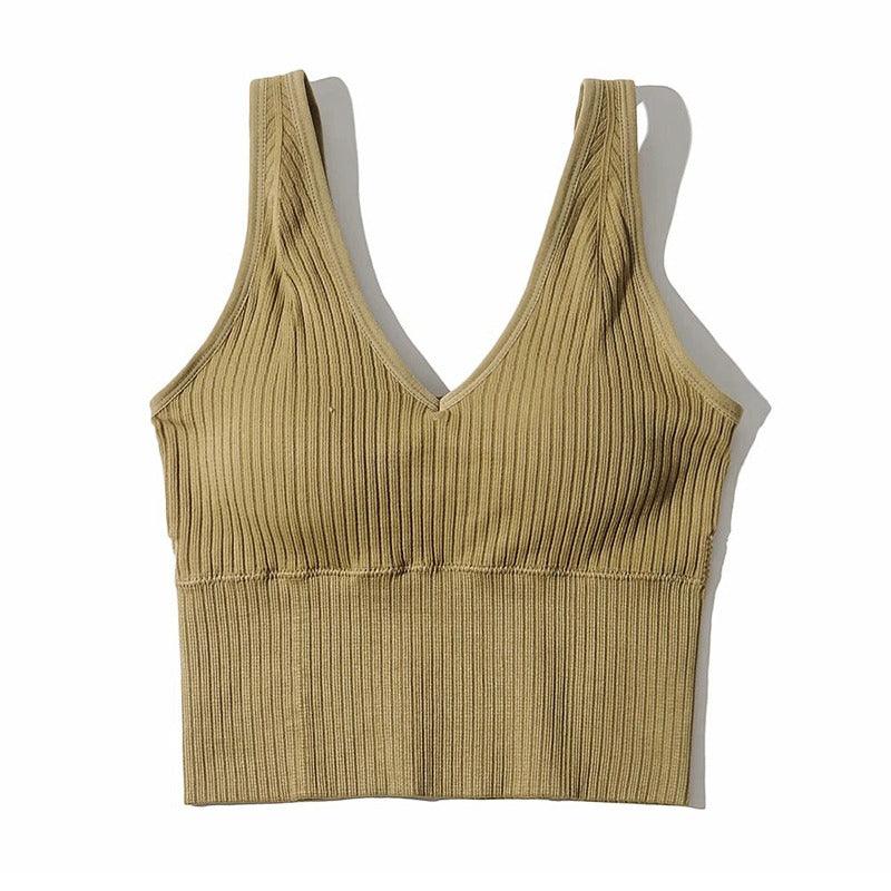 CZ Basic V-Neck Knit Top